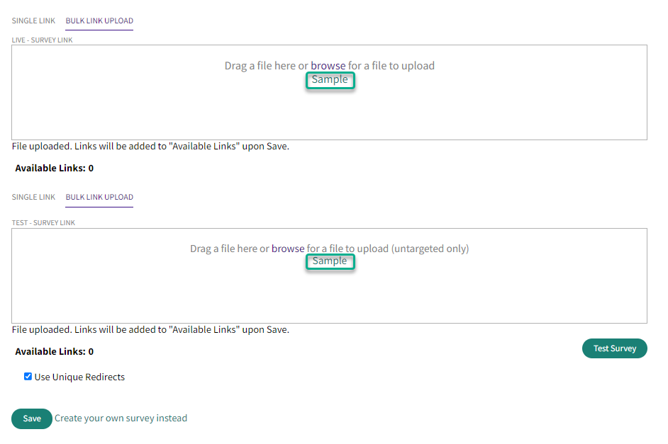 Entry Link Setup – peeq